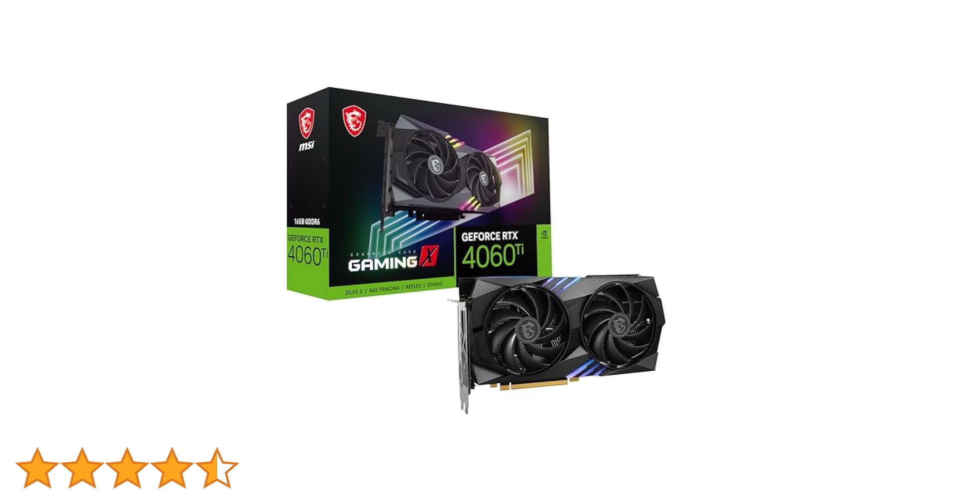 グラフィックボード・グラボ・ビデオカード MSI GeForce RTX 4060 Ti 16GB Amazon | MSI (エムシー) GeForce RTX 4060 Ti Gaming X 16G